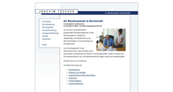 Desktop Screenshot of kanzlei-tschuck.de